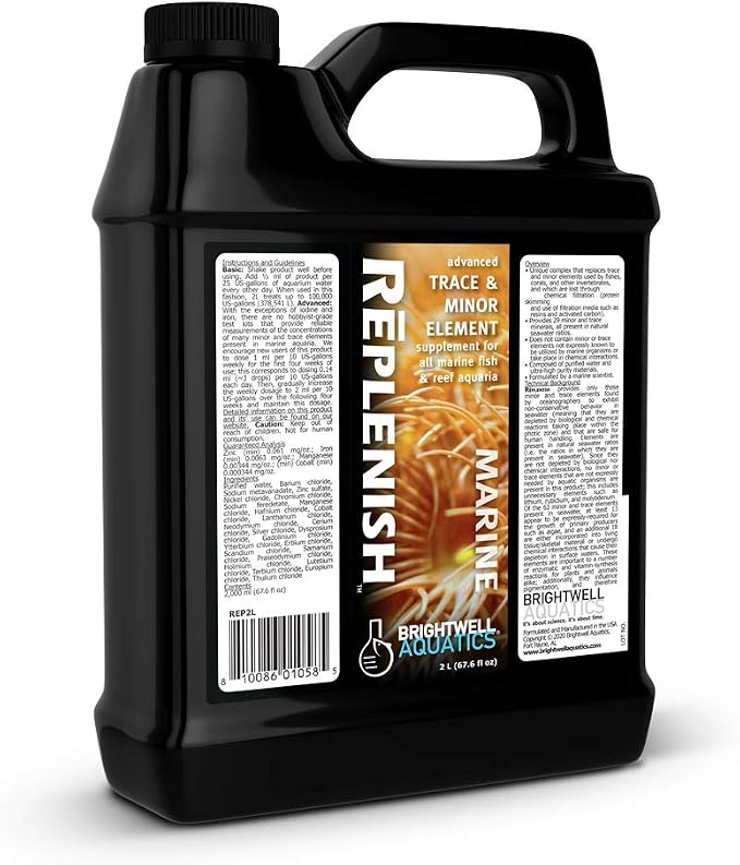 Brightwell Aquatics Replenish Trace Element Supplement for Reef Tanks, 2L