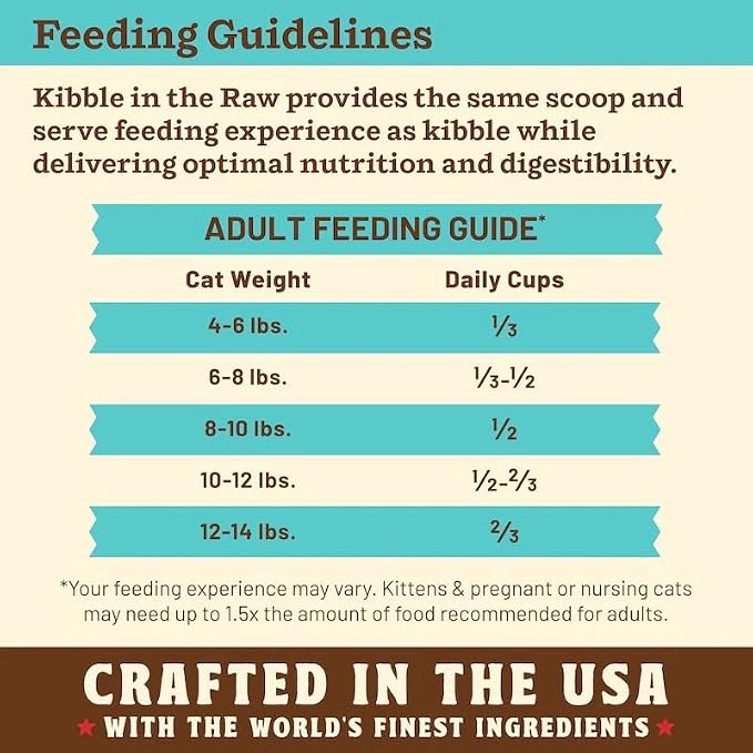Primal Kibble in The Raw, Freeze Dried Cat Food, Chicken & Fish, Scoop & Serve, Made with Raw Protein, Whole Ingredient Nutrition, Crafted in The USA, Dry Cat Food, 24 Ounce (1.5 lb) Bag