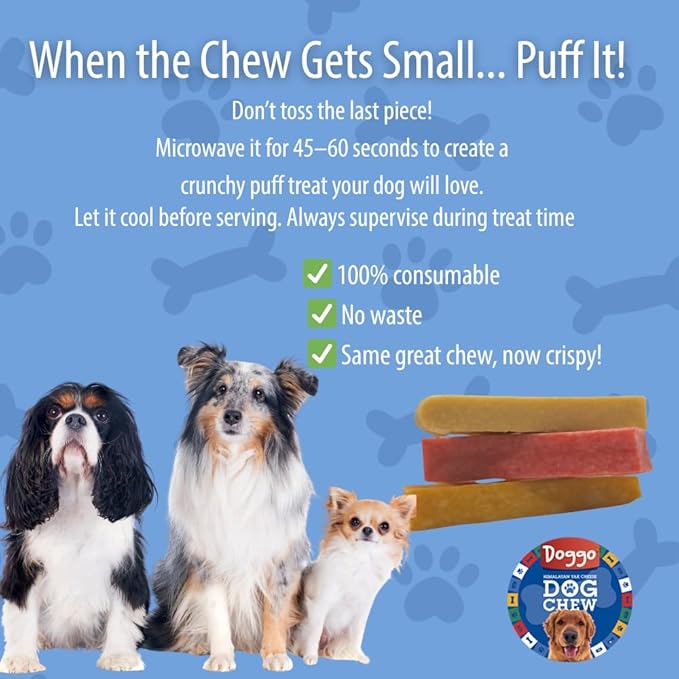 Natural Strawberry Flavor Yak Cheese Dog Chews, Long-Lasting, Large, 1 Pound, 5 Pieces