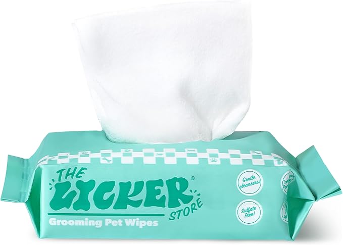 PWP1008A Mini Dog Body Wipes, Hypoallergenic Pet Grooming Wipes with Aloe Vera, Chamomile & Shea Butter, for Paws, Face & Body, Cleaning & Hydrating, 48 Count (6 Packs)