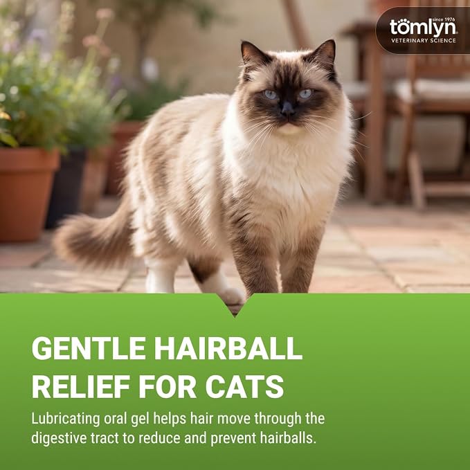 Tomlyn Laxatone Maple-Flavored Hairball Remedy Gel for Cats and Kittens, 4.25oz