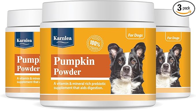 Pumpkin Powder for Dogs (3 Pack) | 100% Pure Dog Food Topper | for Gut Health, Fibre, Healthy Stools, Prebiotic, Scooting | 200g
