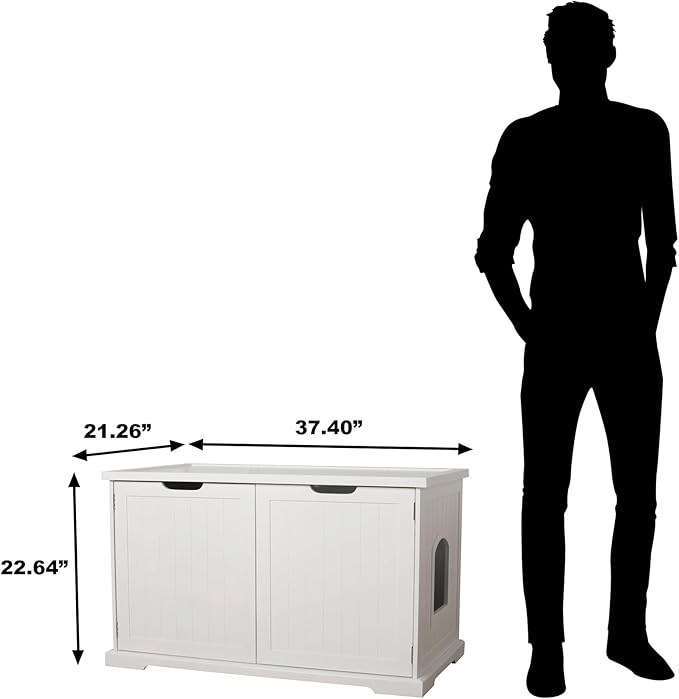 Merry Products Cat Washroom Bench, White