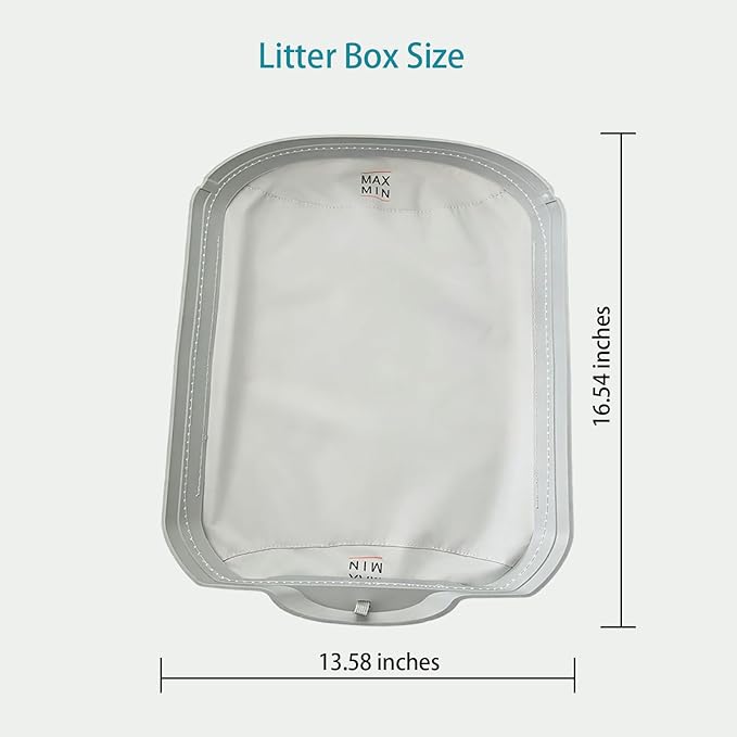 2-Pack Waterproof Pad for Self Cleaning Litter Box, Washable Removable Cat Litter Box Pads, Leak-Proof Replacement Liner Accessories