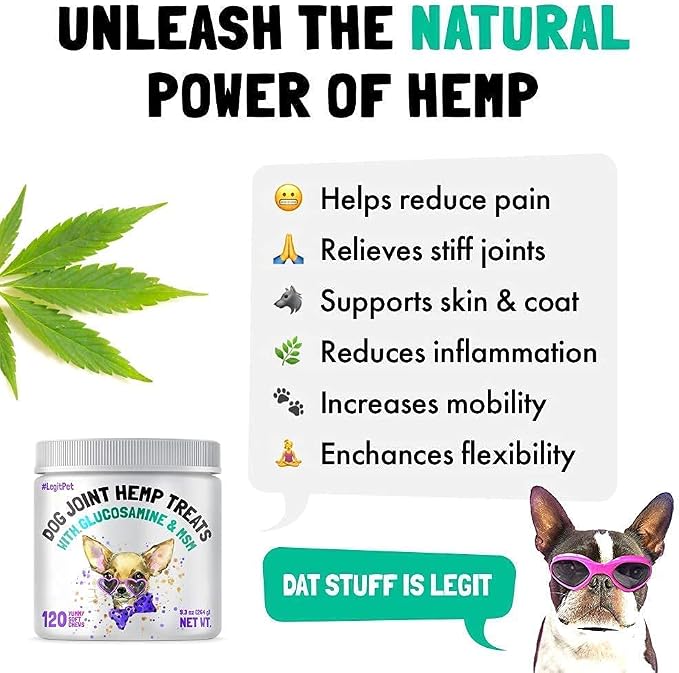 LEGITPET Hemp Hip & Joint Supplement for Dogs 120 Soft Chews and Wild Alaskan Salmon Oil for Dogs & Cats 8 oz and Paw Balm Wax Soother & Moisturizer Cream with Natural Food-Grade Coconut Oil Bundle
