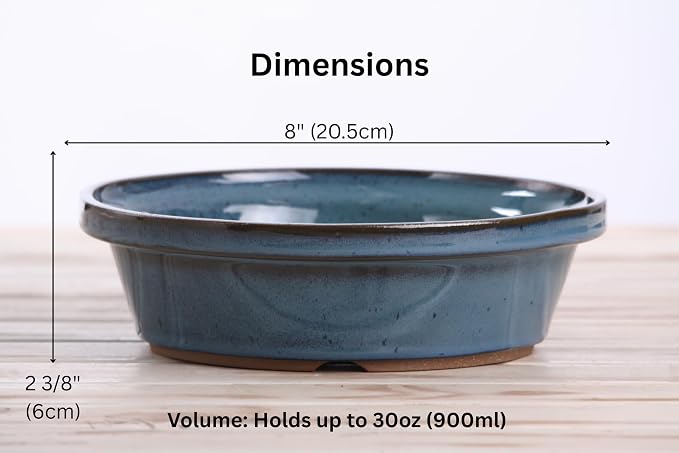 Willow Ceramics Dog Bowl – Handmade Ceramic Slow Feeder, 30.4oz Anti‑Gulp Bowl for Medium to Large Dogs, Dishwasher Safe, Made in USA (Peacock, 8inch)