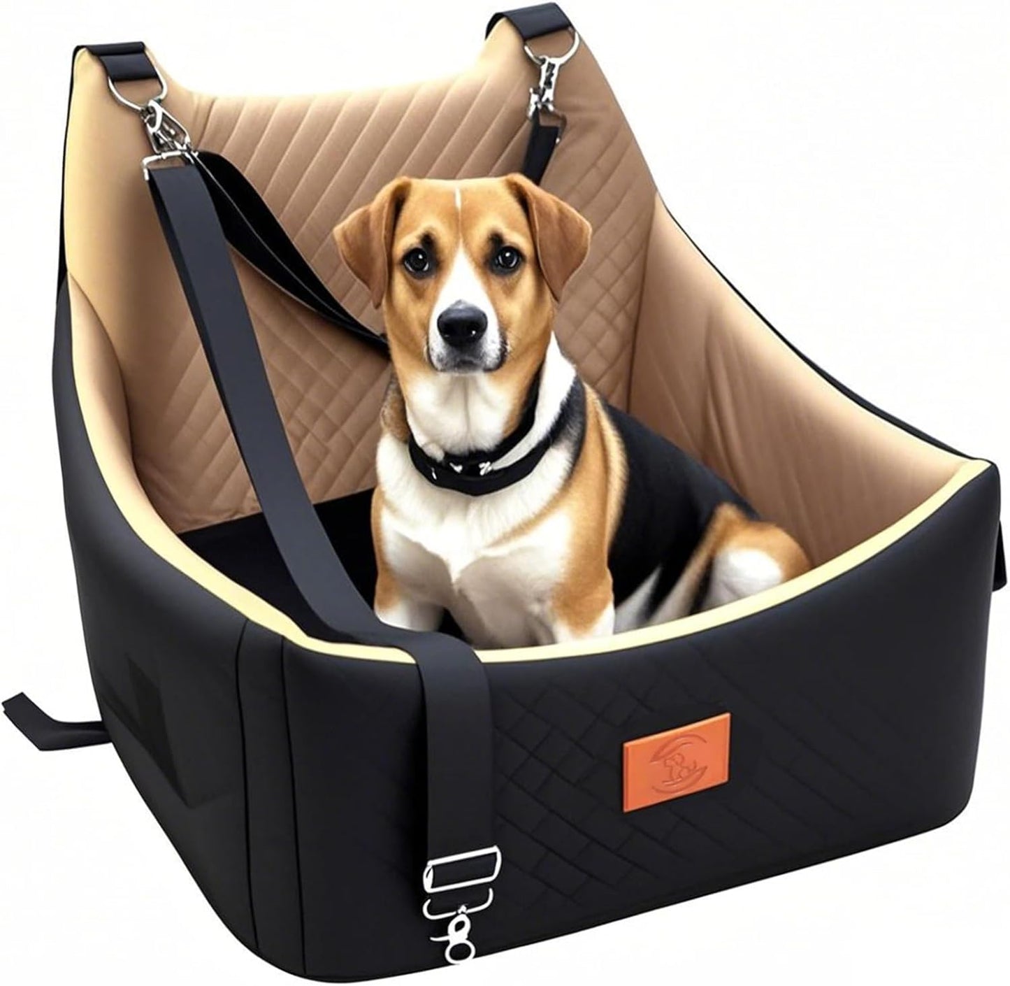 Dog Booster Car Seat for Medium and Small Sized Dogs Pet Car Bed Easy to Remove and Washable with Thickened Cushion Fits Cars Trucks and SUVs