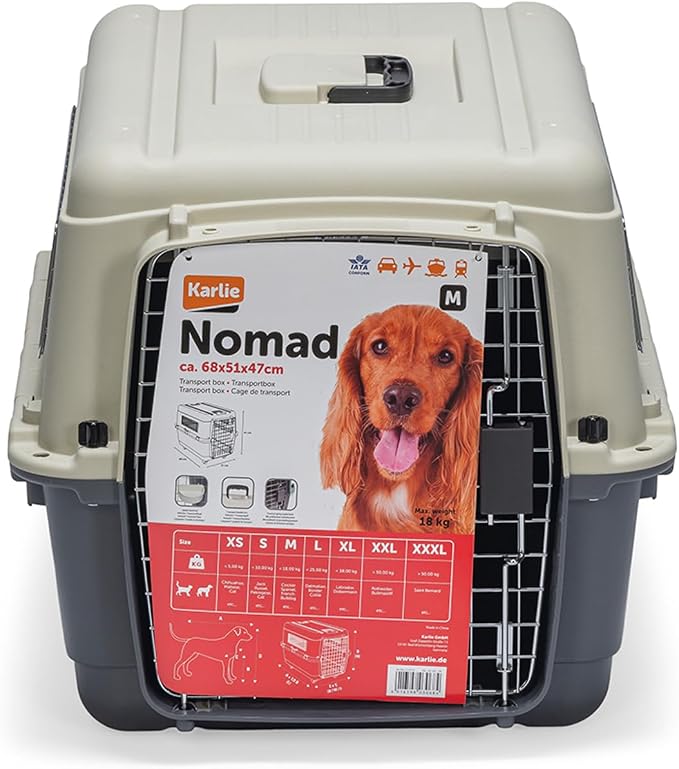 Karlie Transport Box - in Accordance with IATA Requirements for Transportation of Live Animals