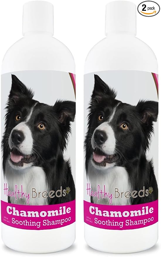 Healthy Breeds Border Collie Chamomile Soothing Dog Shampoo 8 oz (Pack of 2)