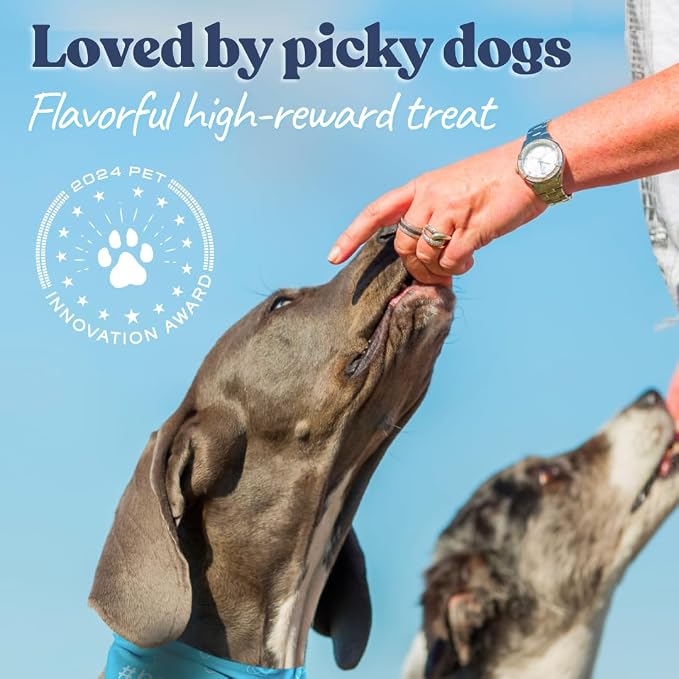 healthybud Mini Dog Training Treats - Beef Liver Soft Trainer Bites, 500+ Bits, 1 kCal per Bite, 6.5oz, Reishi, Lion’s Mane, Salmon Oil, Puppy Chews (3 Pack Beef)