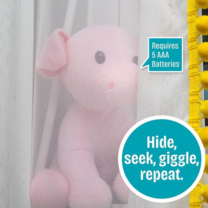 R&R Games Hide & Seek Pals - Peaches the Piglet Interactive Toy Figure