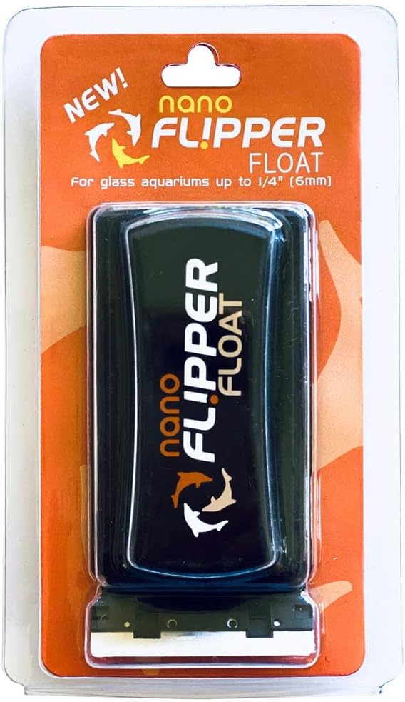 Flipper Cleaner Float - 2-in-1 Floating Magnetic Aquarium Glass Cleaner & Flipper Nano Aquarium Scraper Replacement Blades