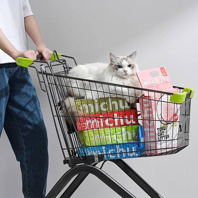 Michu Tofu Cat Litter Natural Clumping Tofu Cat Litter 5.5lb/88oz 5 Scents (Original + Mixed, 2 Pack)