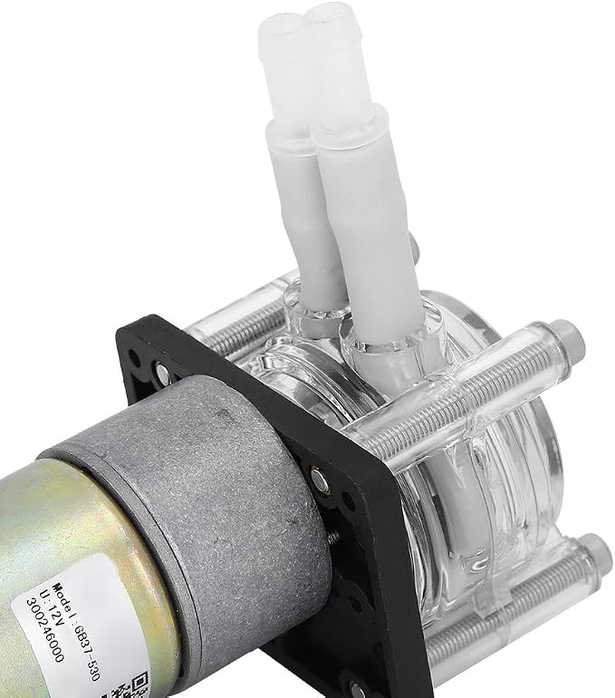 DC Vacuum Pump Strong Suction Self Priming Peristaltic Pump, High for Aquarium Chemicals Liquids and Other Dosing Additives (12V)