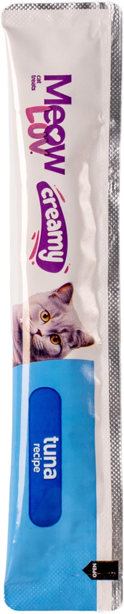 Ultra Chewy Meow Luv Tuna Recipe Lickable Cat Treats for Cats - Delicious Squeezable Treats - Carrageenan Free - No Artificial Preservatives - Irresistible Snack - 0.5 Ounce Tubes (Pack of 5)