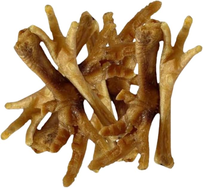 Exquisite Pets (40)-Pack of Chicken Feet for Dogs All-Natural, No Nails Premium Quality Dehydrated Dog Treats