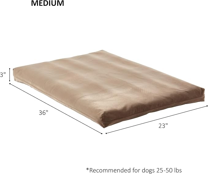 Happy Hounds Cooper Deluxe Reversible Crate Pad - Medium - Latte