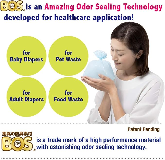 BOS Amazing Odor Sealing Dog Poop Bags - Durable and Unscented [Size: XS, Color: Light Blue] (200 Count, Pack of 2) (400Bags)