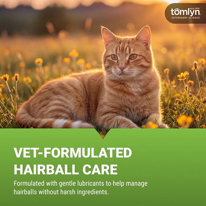 Tomlyn Laxatone Tuna-Flavored Hairball Remedy Gel for Cats and Kittens, 4.25oz