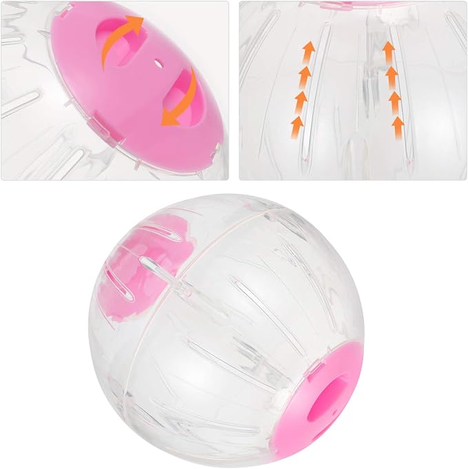 POPETPOP Hamster Running Ball, Exercise Ball Small Animal Exercise Wheel Hamster Exercise Toys Rolling Toy Mini Spinner s for Gerbils Guinea Pigs Hedgehog