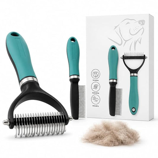 Dog Brush(Peacock Blue Suit)