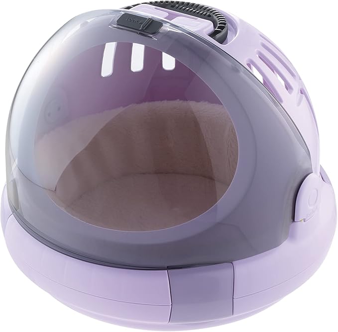Richell Space Capsule Pet Carrier & Bed, Travel Carrier for Small Dog and cat
