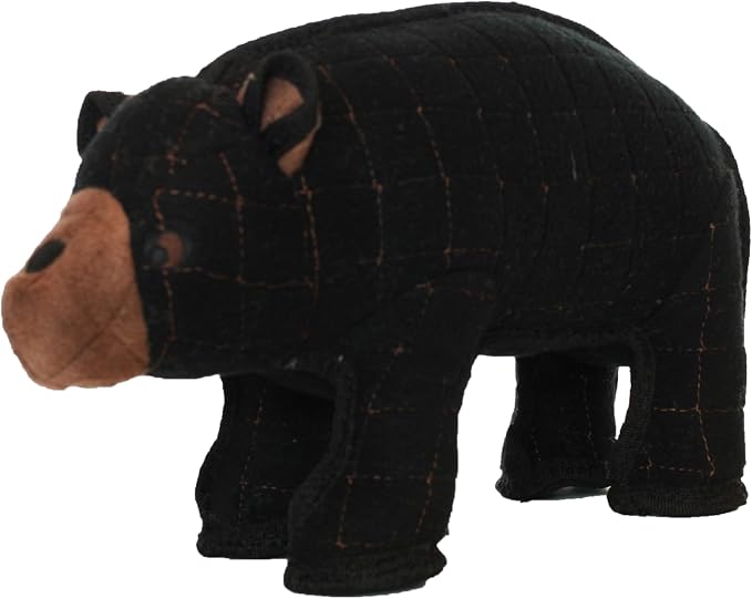 TUFFY - World's Tuffest Soft Dog Toy - Zoo Bear - Squeakers - Multiple Layers. Made Durable, Strong & Tough. Interactive Play (Tug, Toss & Fetch). Machine Washable & Floats