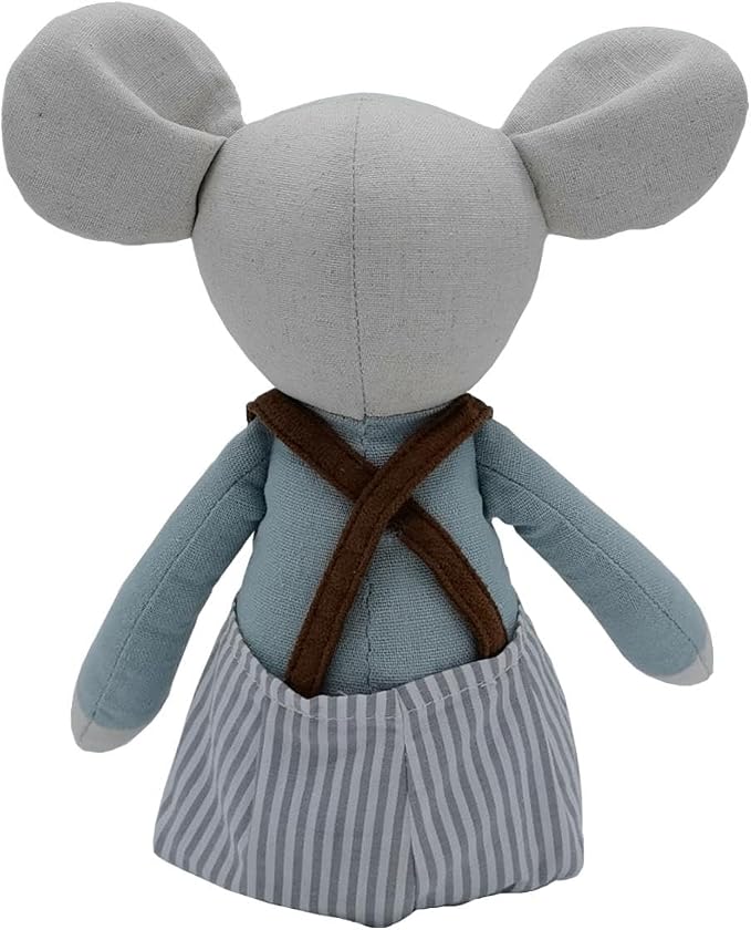 Prince Mouse Stuffed Animals,15.7" Tall Rat Plushies with Backpack Pants,Cute Stuffed Animal for Girls As Birthday, Easter