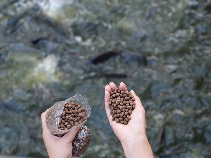 Evergreen Farm and Garden 50 lbs Catfish Food 32% Protein 4% Fat - Lake, Pond, or Aquarium Fish