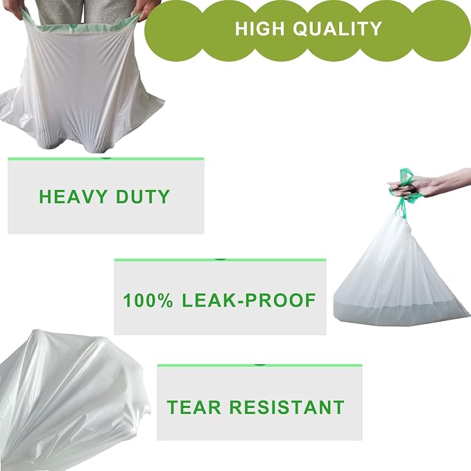 Jumbo Cat Litter Box Liners - 30 Count Extra Large Drawstring Bags, 4 Mils Thickness Pan Liner for Pet Cats and Kitties - 41" x 18" Oversized