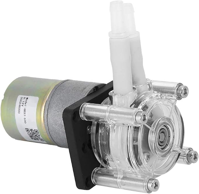 DC Vacuum Pump Strong Suction Self Priming Peristaltic Pump, High for Aquarium Chemicals Liquids and Other Dosing Additives (12V)