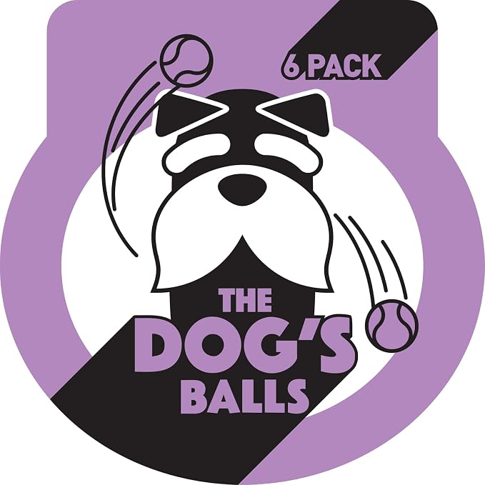 The Little Dog’s Balls Small Dog Tennis Balls 6-Pack Lilac Floats in Water | Our fetch balls combine non-abrasive felt exterior and a thicker rubber core Durable Dog Toy for Outdoor Play & Training