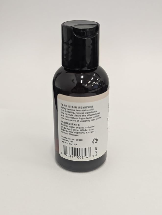 Eye Envy Tear Stain Remover Solution for Cats. Gentle, Natural and Safe. Cleans Tear Stains. Recommended by Breeders, Groomers. Remove Eye Stains from Persians and Exotics. 2 oz. Made in USA