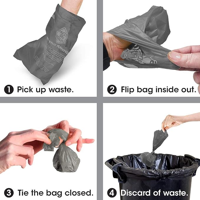 Bags On Board Dog Poo Bags | Strong, Leak Proof Dog Waste Bags | 140 Neutral Bags
