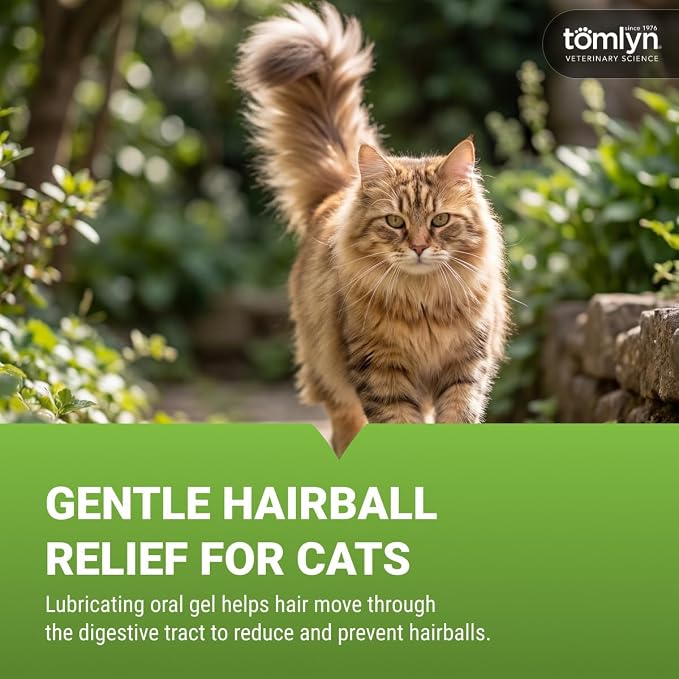 Tomlyn Laxatone Tuna-Flavored Hairball Remedy Gel for Cats and Kittens, 4.25oz