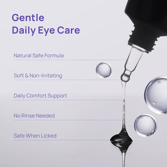 HICC PET Dog Eye Gel, Vet-Trusted Dog Eye Infection Treatment, Cat Eye Drops Wash, Soothes Irritation, Moisturizes Dry Eyes, Dog Eye Drops Ointment Alternative for Dogs, Cats, Horses. 2 fl oz | Trusted HOCl Technology/Balanced Gel Formula/Helps Maintai...