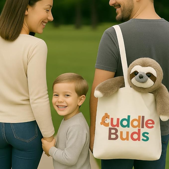 Cuddle Buds 3lbs Weighted Sloth Stuffed Animal for Sensory Needs, 20'' Sloth Plush Large, Weighted Stuffed Animals for Adults, Soft Plush Toy Gift for Kids and Adults, Giant Plushies