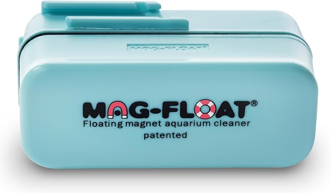 Mag-Float Medium Acrylic Aquarium Algae Scraper Cleaner | Magfloat Floating Magnetic Fish Tank Magnet Cleaning Scrubber Brush Tool for Freshwater Saltwater Marine Reef Tanks