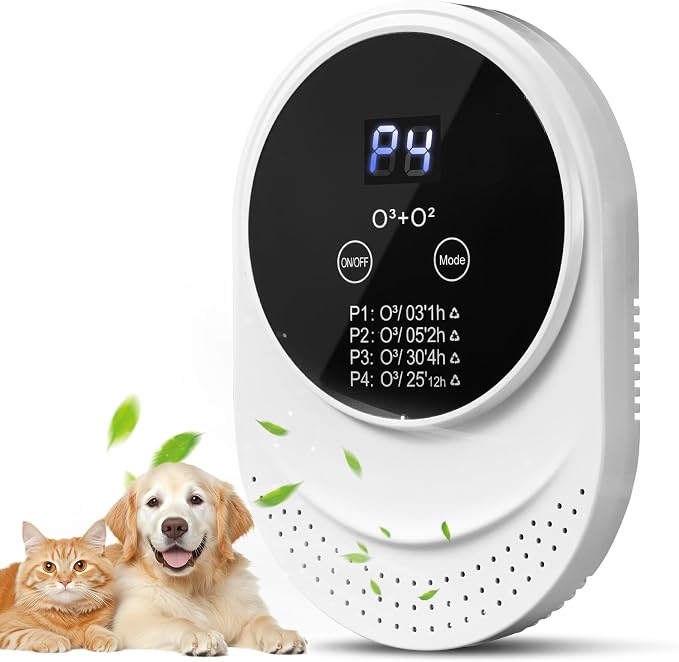 Cat Litter Box Deodorizer Plug In Air Purifier for Whole House Pet Odor Portable Air Cleaner for Bathroom Toilet Living Room Kitchen Pets House(1)