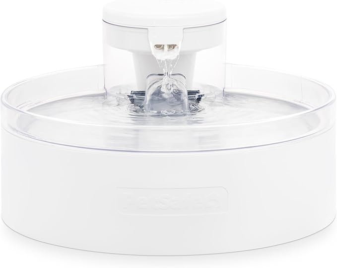 PetSafe Outlast Pumpless Dog Water Fountain 128 oz Indoor Water Dispenser for Dogs and Multiple Cats - Dishwasher Safe, Easy Assembly and Cleaning, Water Filter Included