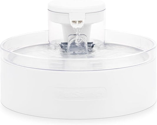 PetSafe Outlast Pumpless Dog Water Fountain 128 oz Indoor Water Dispenser for Dogs and Multiple Cats - Dishwasher Safe, Easy Assembly and Cleaning, Water Filter Included