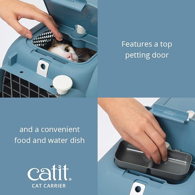 Catit Voyageur Cat Carrier, Medium, Blue/Grey, 41385