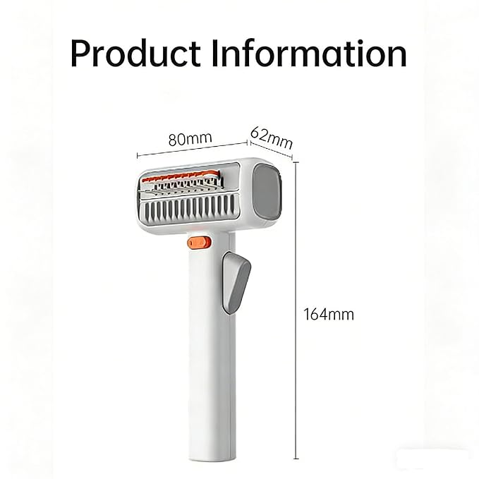 2-in-1 Detangling & Grooming Comb: Professional Deshedding for Dogs & Cats. Gentle Undercoat Rake that Safely Removes Mats, Tangles & Loose Fur – Perfect for Both Long and Short Hair Pets (A WHITE)