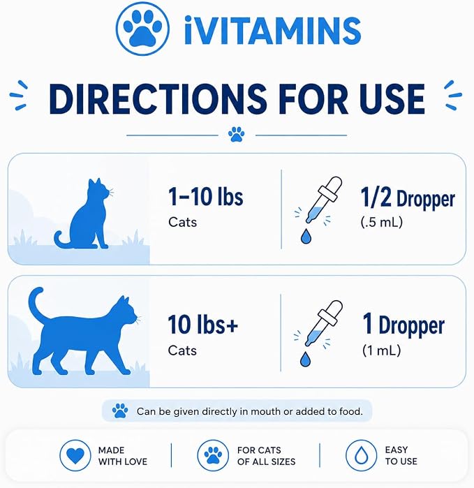 Cat Antibiotic for Infections, UTIs, Respiratory Moments, Cold, & Allergies | Antibiotics for Cats of All Ages & Breeds | Chicken Flavor | 1 fl oz | (1)
