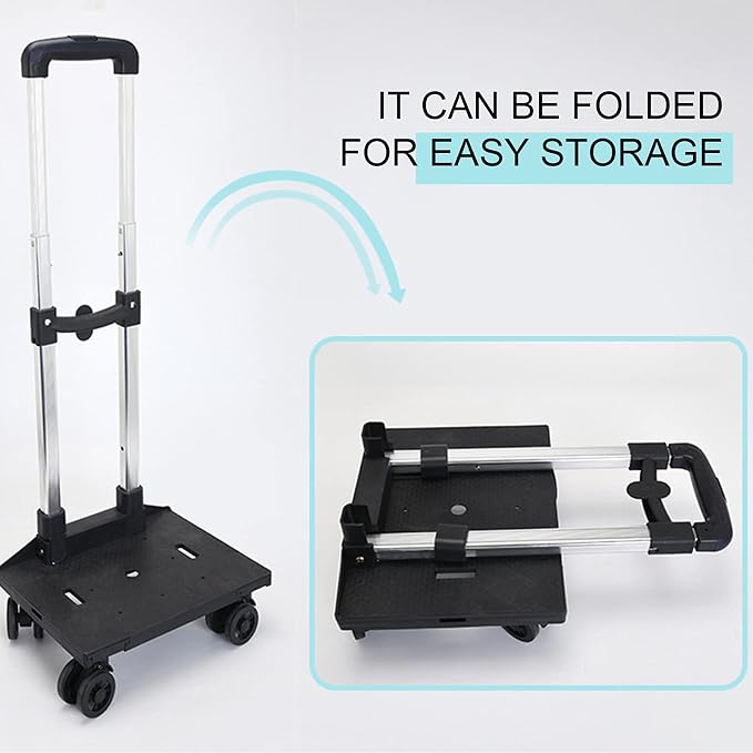 Pet Carrier Trolley Wheels for Dogs Cats,Foldable Soft-Sided Pet Travel Rolling Carrier Bag with Removable Wheels Telescopic Handle for Carrying Dogs, Cats, Pets and Accessories