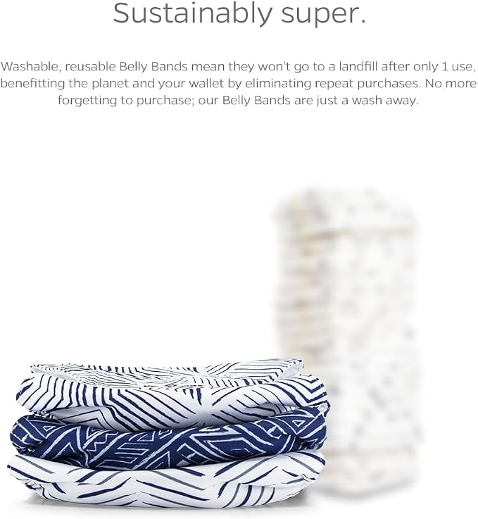 Pet Parents® Washable Belly Bands for Male Dogs (3pack) + Extendrs® of Durable Dog Diapers Male, Premium Male Dog Diapers & Dog Wraps (Small, Kahuna)