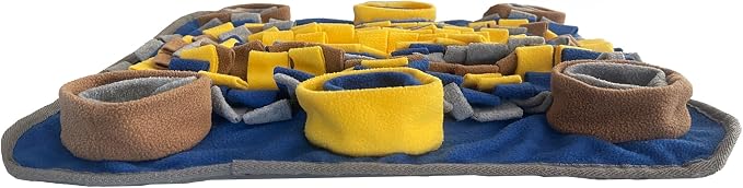 Piggy Poo and Crew Dichromatic Snuffle Foraging Mat for Dogs Perception of Color Enrichment Toy for Dogs Puppies Pigs Rabbits Cats Small Animals