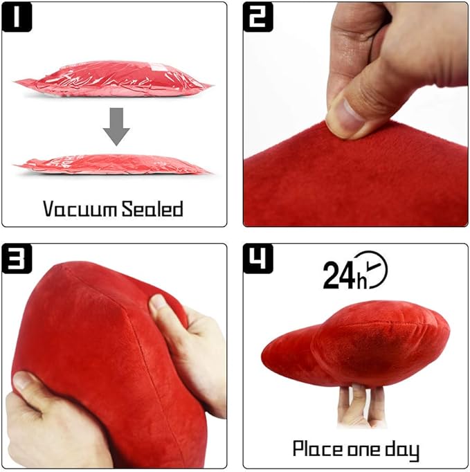 YINGGG Cute Plush Red Heart Pillow Love Pillow Cushion Toy Throw Pillows for Kids' Friends Fit for Living Heart Throw Decorative Pillows