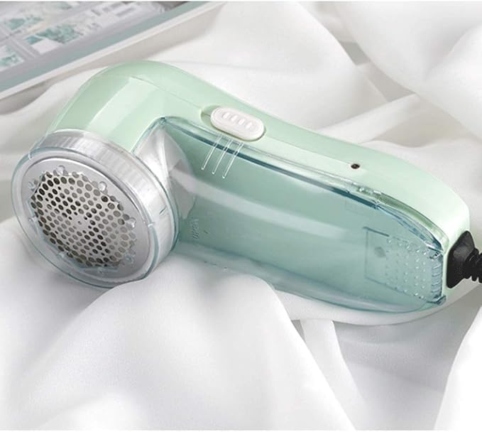 Fabric Shaver Safely Removes Fuzz, Pilling - Quick and Easy-to-use Catcher with Large Shaving Removable Bin