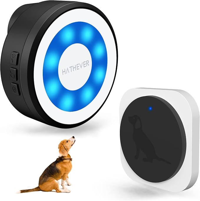 Wireless Dog Doorbell for Potty Training, Doggie Door Bell to Go Outside, 1000ft Range, IP65 Waterproof Touch Button, 4 Notification Modes, Easy Velcro Installation